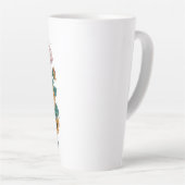 Bloei met gratie latte mok (Rechterhoek)