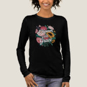 Bloei met gratie Tri-Blend shirt (Voorkant)