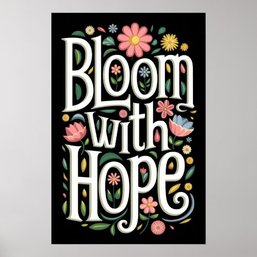 Bloei met hoop poster (Voorkant)