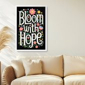 Bloei met hoop poster