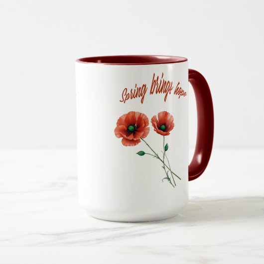 Bloei met hoop - Spring Flower Mok (Voorkant rechts)