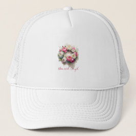 Bloei met kracht - Floral Unigender Tishirt Trucker Pet