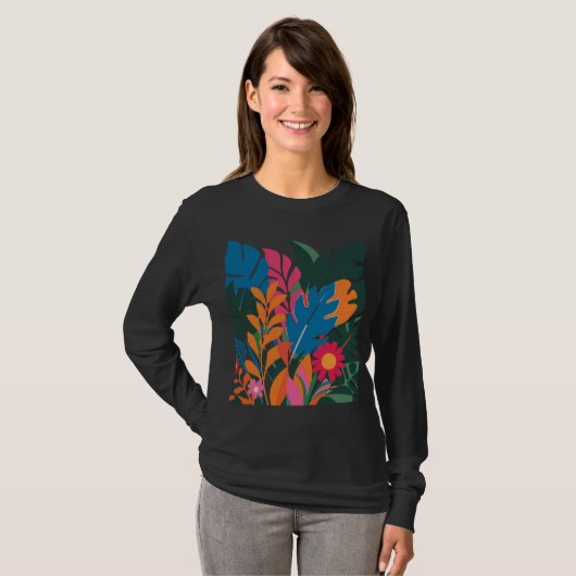 Bloei met Levendige KleurenT-Shirt T-shirt (Voorkant volledig)