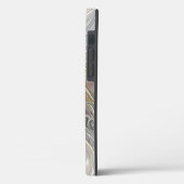Bloei met moderne abstracte fractalbloem in goud Case-Mate iPhone case (Achterkant / Links)