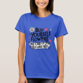 Bloei met Self-Love T-shirt vrouwen (Voorkant)