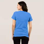 "Bloei Moedig in Paarse Gratie" Tri-Blend Shirt (Achterkant volledig)