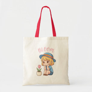 Bloei Op Je Eigen Tijd Meisje Boodschappentas Tote Bag