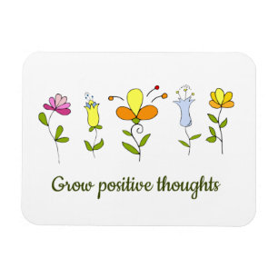 Bloei positieve gedachten bloemen magneet