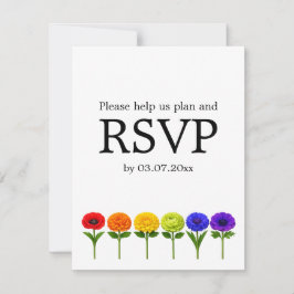 🌈 Bloei Samen– met dieetkeuzes RSVP Kaartje