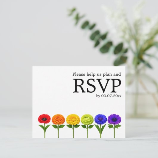 🌈Bloei Samen –met menu & QR-code (Staand voorkant)