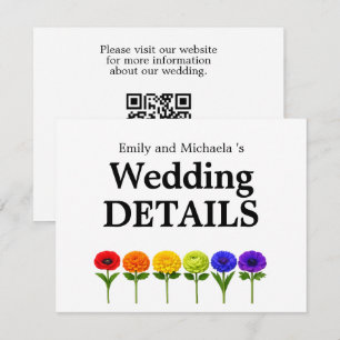 🌈 Bloei Samen – Online Trouwdetails Informatiekaartje