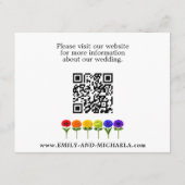 🌈 Bloei Samen – Online Trouwdetails Informatiekaartje (Achterkant)