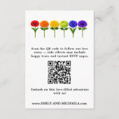 🌈 Bloei Samen–  QR Trouwwebsite  Informatiekaartje (Achterkant)