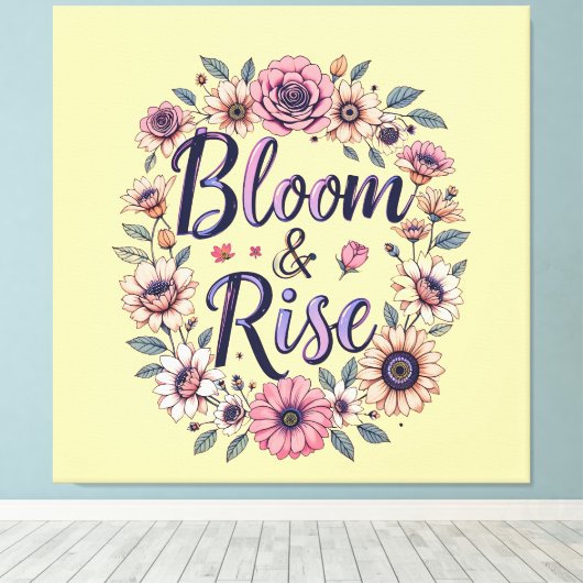 Bloei & Stijging Canvas Afdruk (Insitu (Houten vloer))