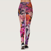 Bloei stoutmoedig bloemenall-over-print Leggings (Achterkant)