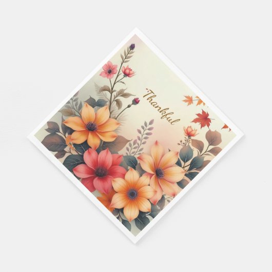 Bloei van Autumn Paper Napkins Servet (Hoek)