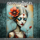 Bloei van de Ziel - Decoupage- Tissuepapier