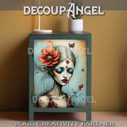 Bloei van de Ziel - Decoupage- Tissuepapier