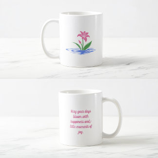 Bloei van Geluk | Bloemige Inspirerende Quote Koffiemok