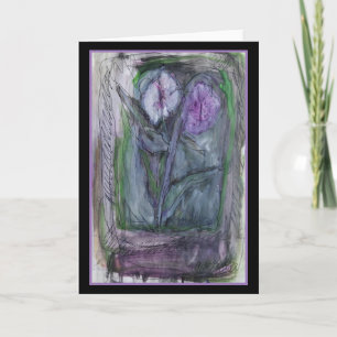 Bloei van Lavendel - het Oorspronkelijke Wenskaart Kaart