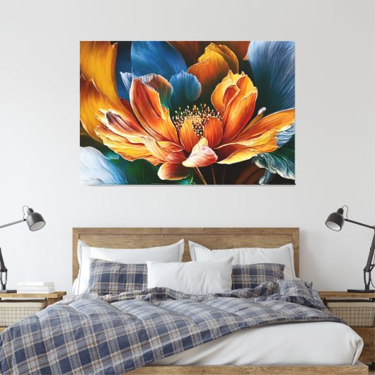Bloei van Licht Canvas Afdruk (Insitu (Slaapkamer))