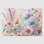 Bloei van Wilde Bloemen Tissuepapier (Voorkant)