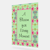 Bloei voor elk moment acryl bord (Hoek)