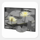 Bloei voorbij het Lijst Vierkante Sticker (Voorkant)