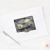 Bloei voorbij het Lijst Vierkante Sticker (Envelop)