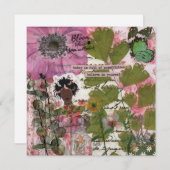 Bloei waar geplant plat Wenskaart (Voorkant / Achterkant)