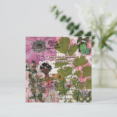 Bloei waar geplant plat Wenskaart (Staand voorkant)