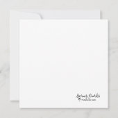 Bloei waar geplant plat Wenskaart (Achterkant)