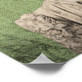 Bloei Waar Geplant Surrealistische Bloem Vrouw Poster (Hoek)