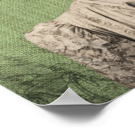 Bloei Waar Geplant Surrealistische Bloem Vrouw Poster (Hoek)