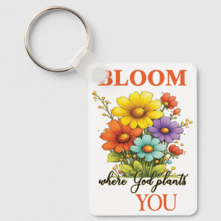 Bloei waar God je plant Kussen Sleutelhanger