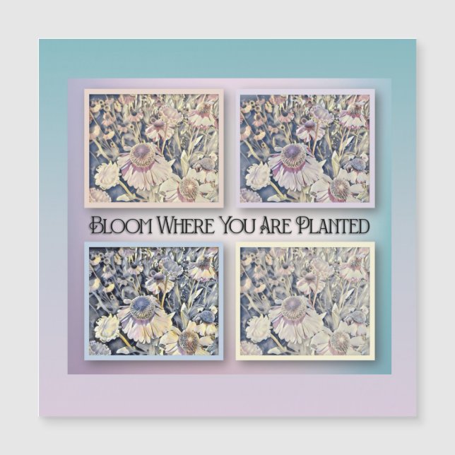 Bloei waar je bent geplant - Aanmoediging Kaart (Voorkant)