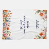 Bloei waar je bent geplant Bloementuin Lover's Theedoek (Horizontaal)
