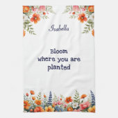 Bloei waar je bent geplant Bloementuin Lover's Theedoek (Verticaal)