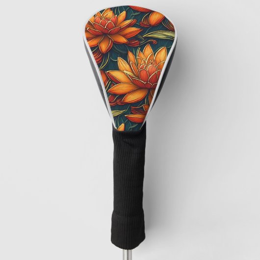 Bloei waar je bent geplant met deze waterlelie golfheadcover (Voorkant)