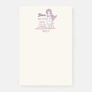 "Bloei waar je bent geplant" Motivatie citaat Post-it® Notes