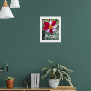 Bloei waar je bent geplant Quote Floral Poster