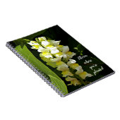 Bloei waar je bent geplant Quote Snapdragons Notitieboek (Rechterzijde)