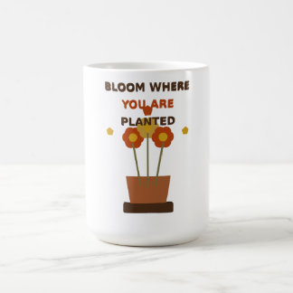 Bloei Waar Je Geplant Bent, Boho Bloempot  Koffiemok