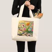 Bloei Waar Je Geplant Bent Grote Tote Bag (Voorkant (product))