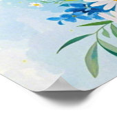 Bloei waar je geplant bent Levendige waterverven Poster (Hoek)