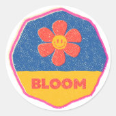 "Bloei" waar je geplant bent! Ronde Sticker (Voorkant)