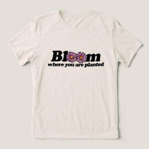 Bloei Waar je Geplant Bent Tri-Blend Shirt