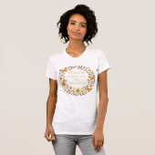 Bloei waar je geworteld bent t-shirt (Voorkant volledig)