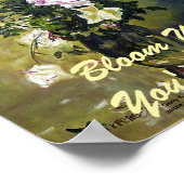 "BLOEI WAAR JE ROOS GEPLANT HEBT" POSTER (Hoek)