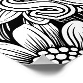 "Bloei waar je staat" Bloemkleurig Poster (Hoek)